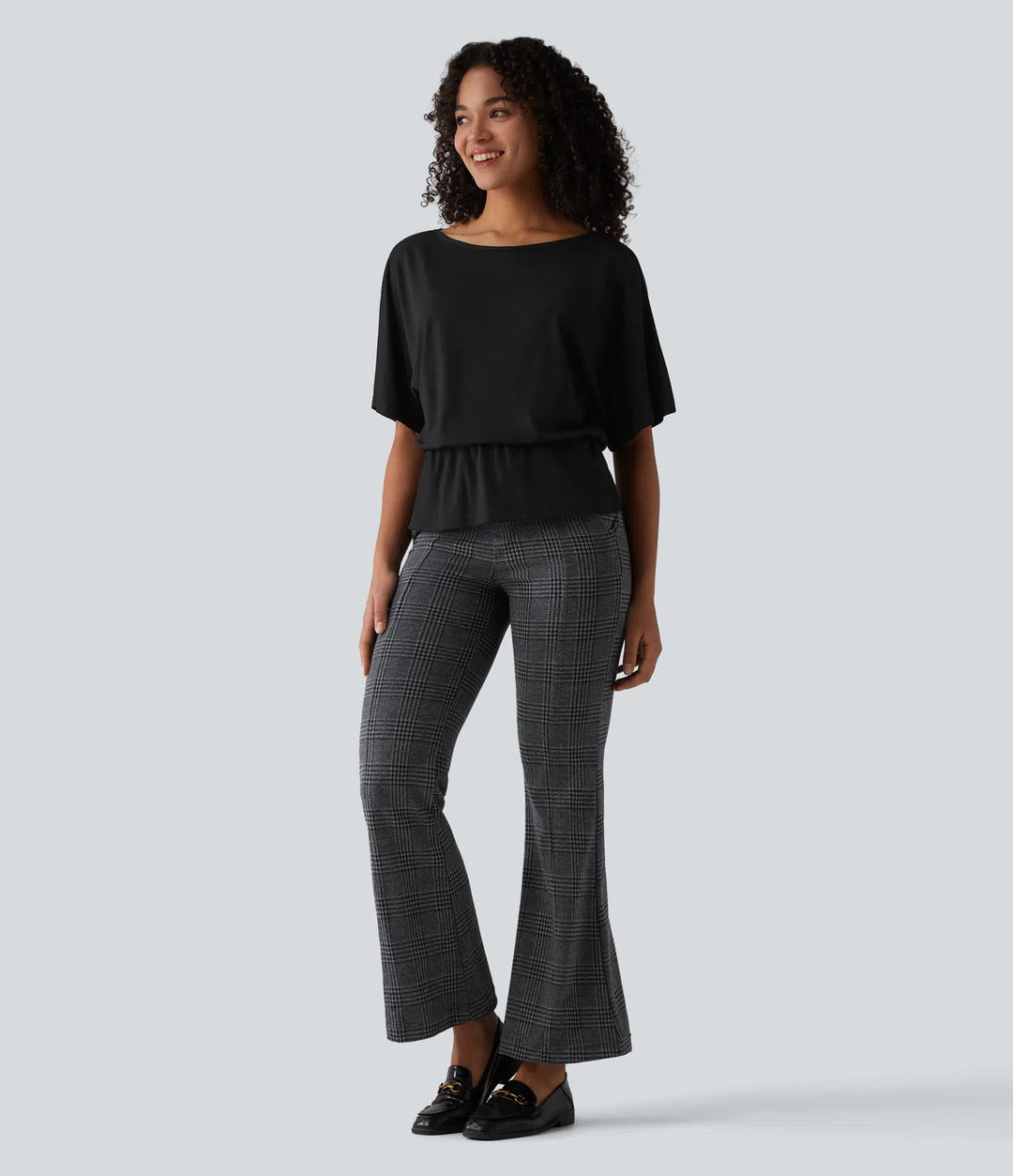 Boat Neck Half Sleeve Work T-Shirt