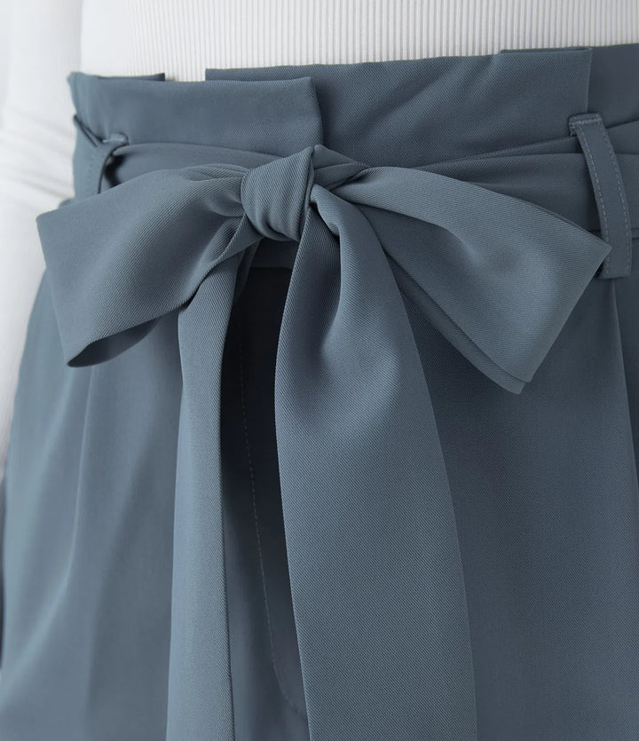 Halara Flex Paper Bag High Waisted Belted Pocket Wide Leg Work Trousers