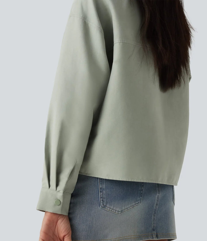 Long Sleeve Casual Jacket with Pockets
