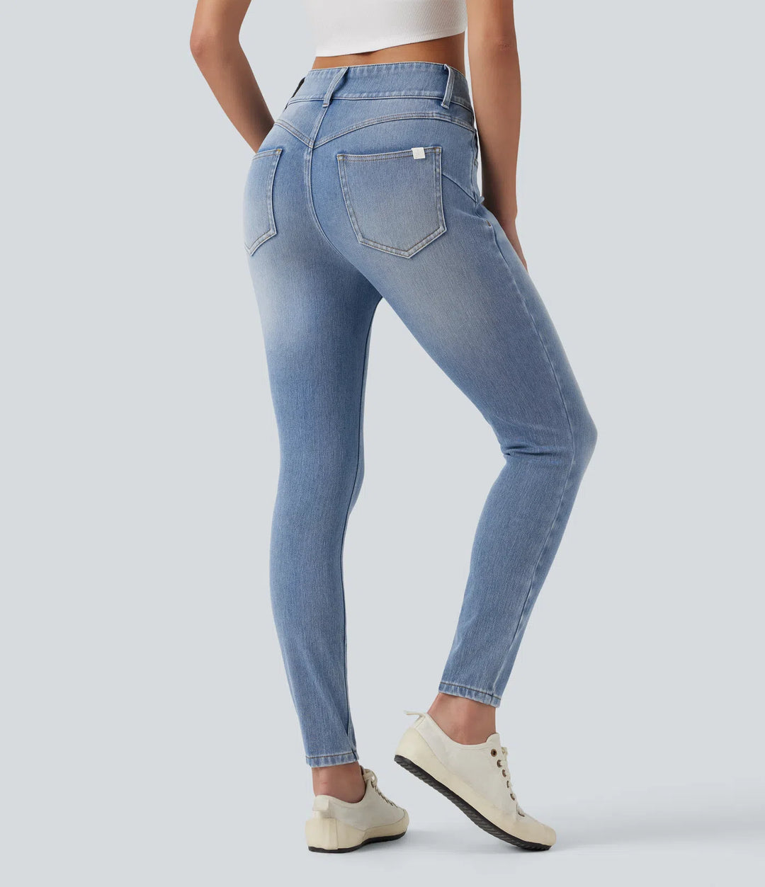 Halara Flex Mid Rise Skinny Casual Jeans with Pockets