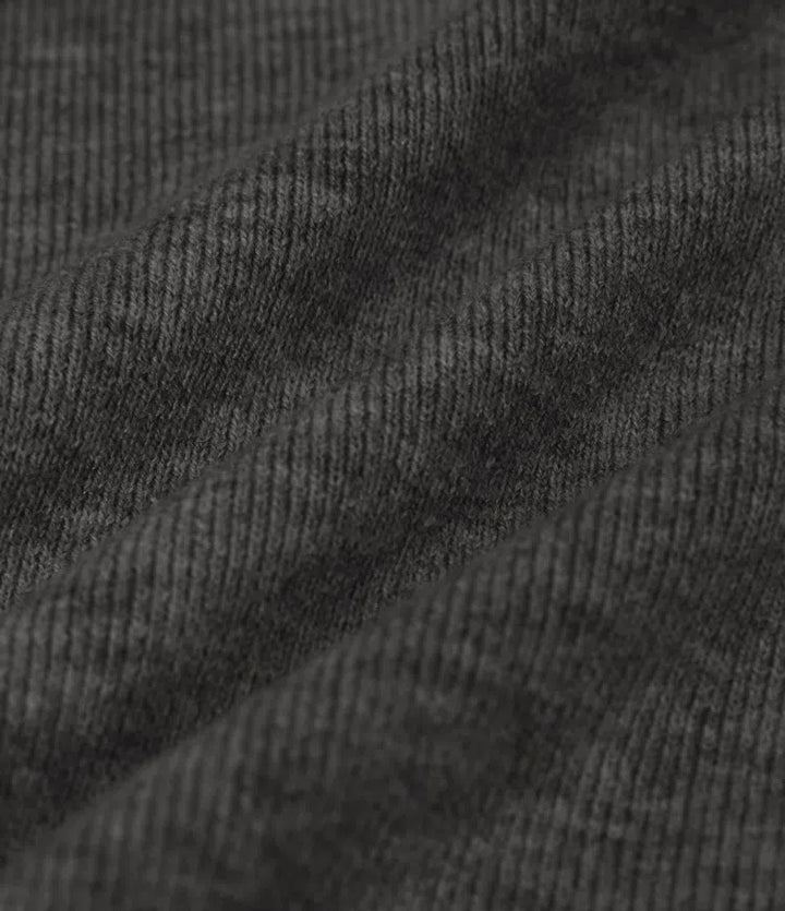 V Neck Long Sleeve Crossover Thumb Hole Casual Jumper