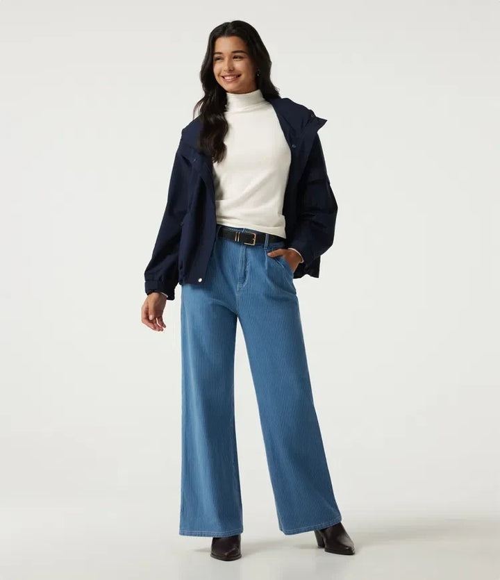 High Neck Long Sleeve Work Jumper