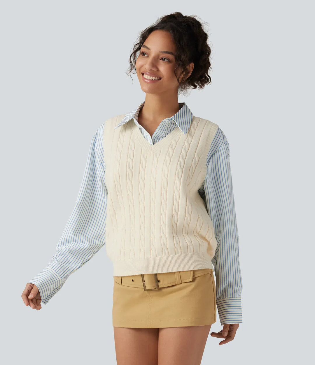 V Neck Casual Jumper Vest
