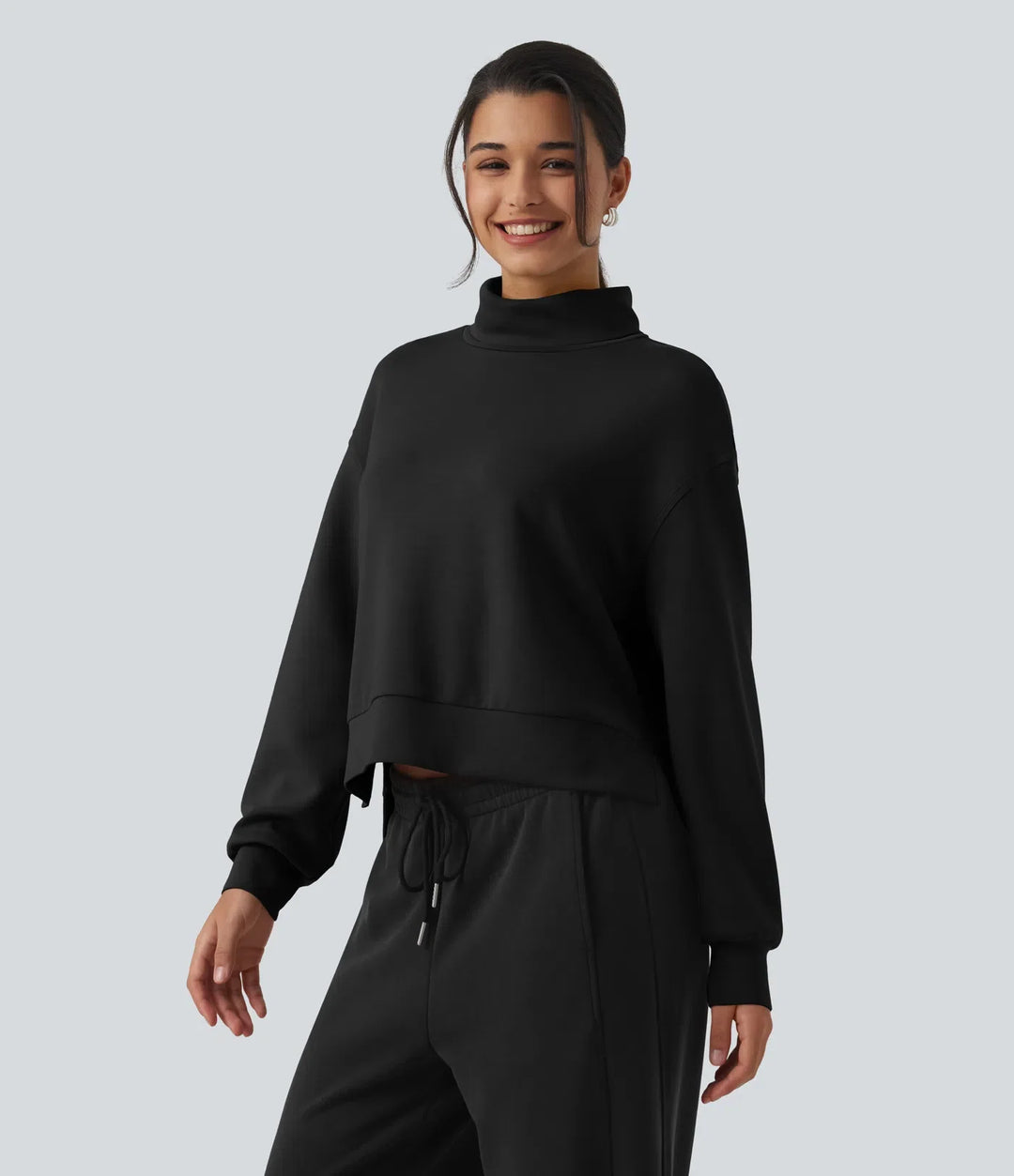 SpacerTek High Neck Long Sleeve Work Sweatshirt