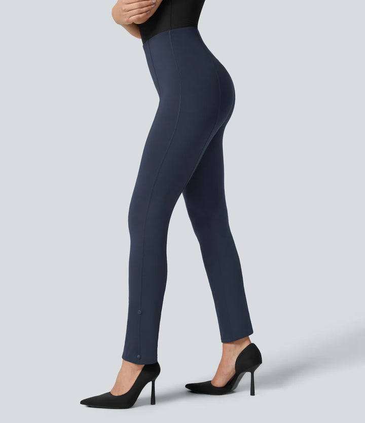 Halara Flex High Waisted Tummy Control Adjustable Hem Work 7/8 Trousers
