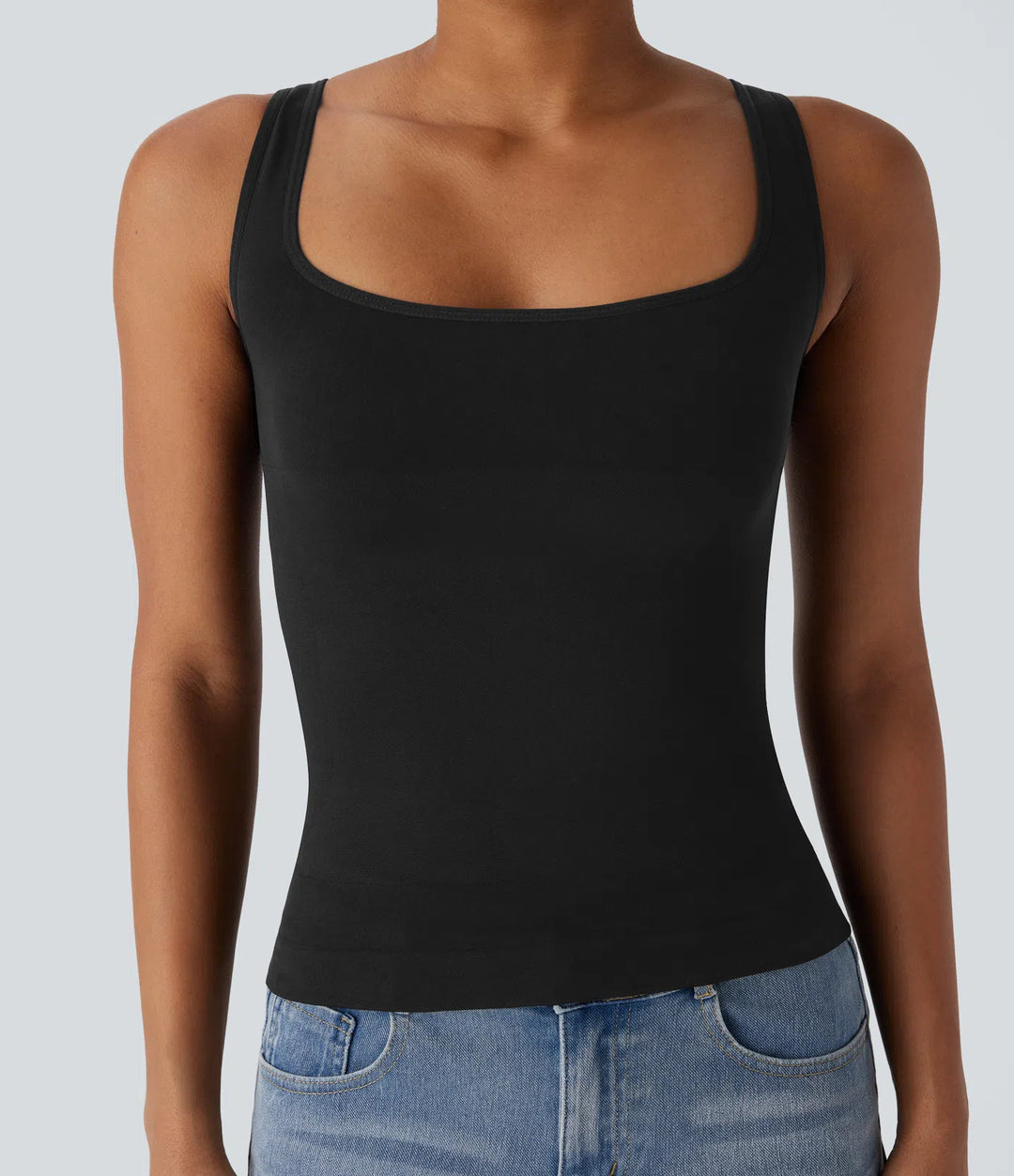 OneForm Seamless Flow Square Neck Lounge Shapewear Tank Top