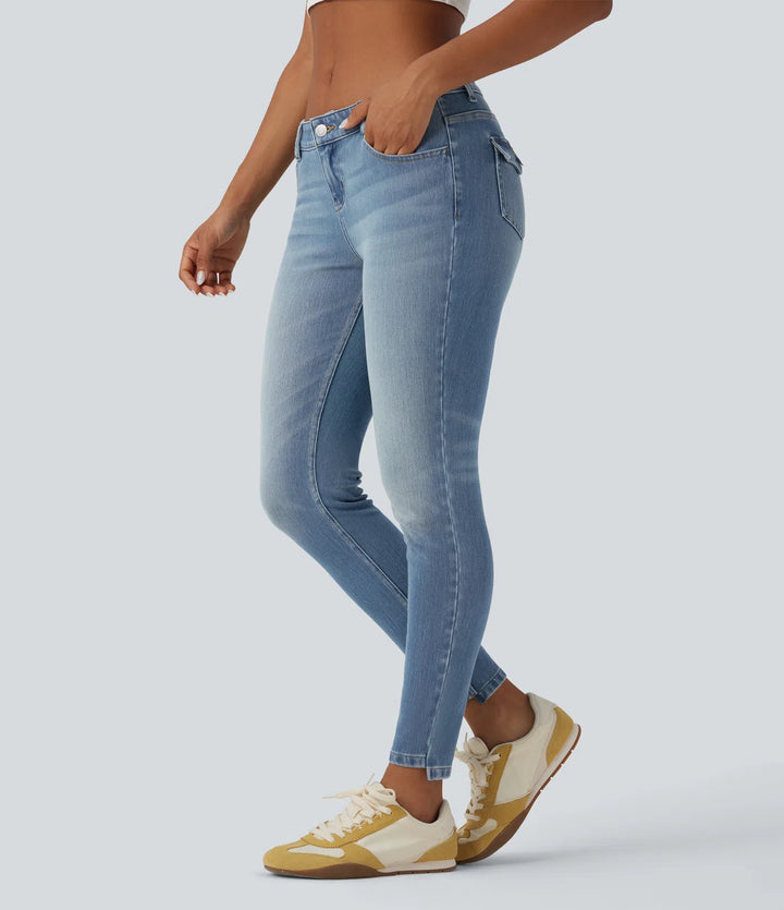 Halara Flex Low Rise Casual Skinny Jeans with Pockets