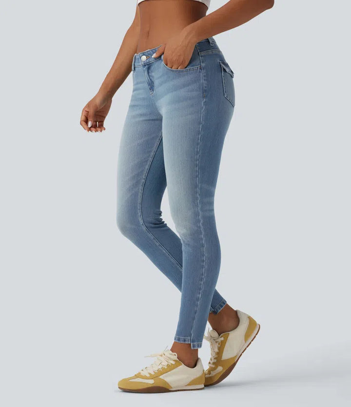 Halara Flex Low Rise Casual Skinny Jeans with Pockets