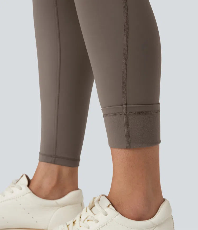 Halara Ultrasculpt Heat High Waisted Tummy Control Fleece Yoga Leggings with Pockets