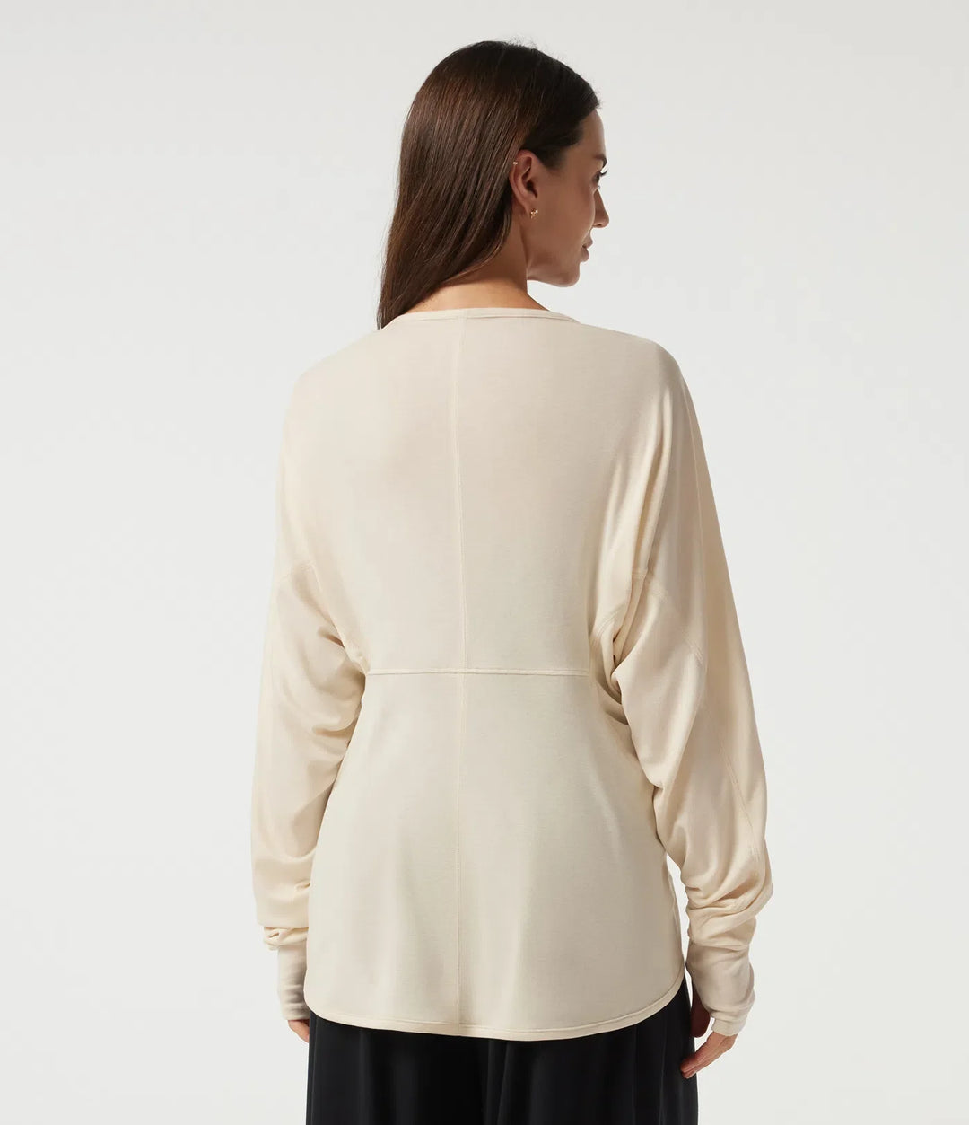 Batwing Long Sleeve Casual Cardigan with Thumbholes