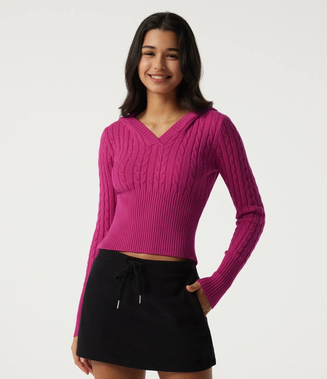 Hooded Slim Long Sleeve Casual Jumper
