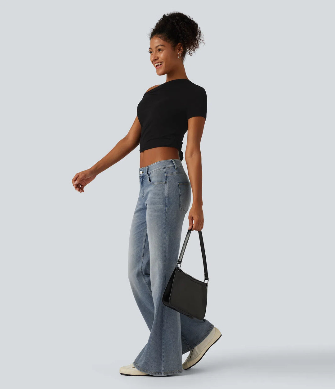 Halara Flex Low Rise Flare Casual Jeans with Pockets