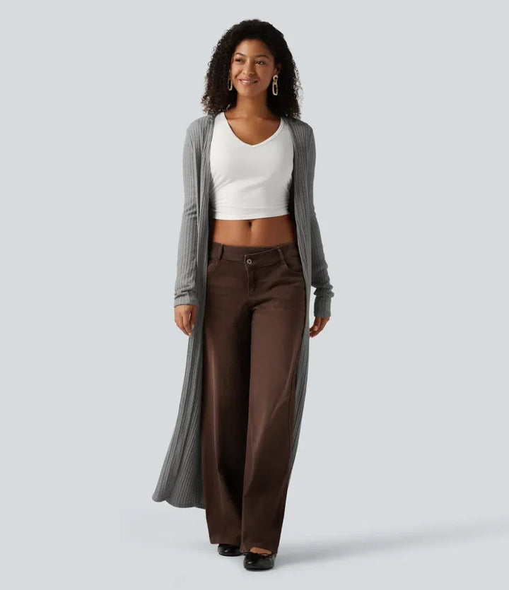 Long Sleeve Casual Longline Coat