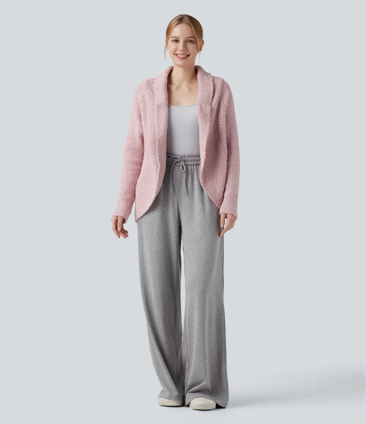 Shawl Collar Raglan Long Sleeve Casual Cardigan