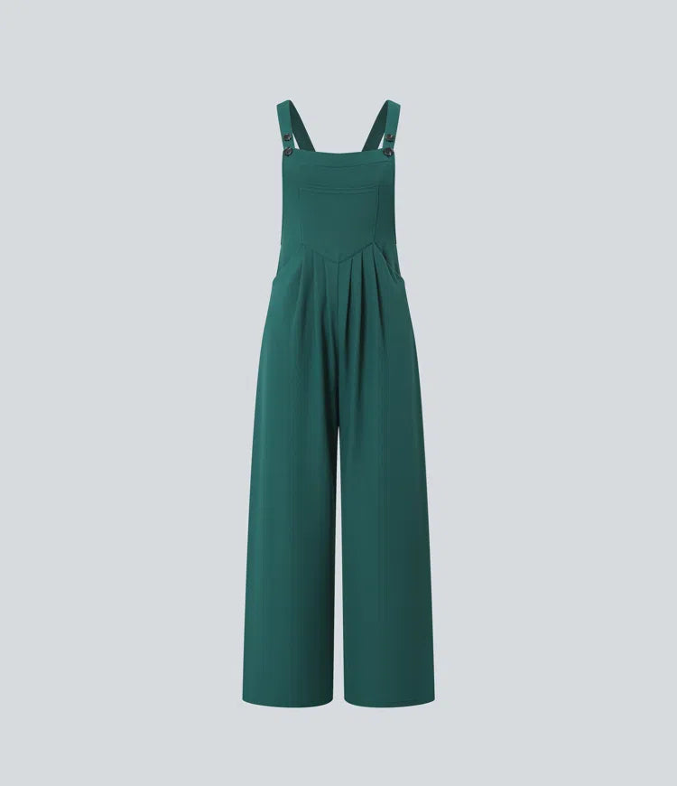 Pockets Waffle Casual Dungarees
