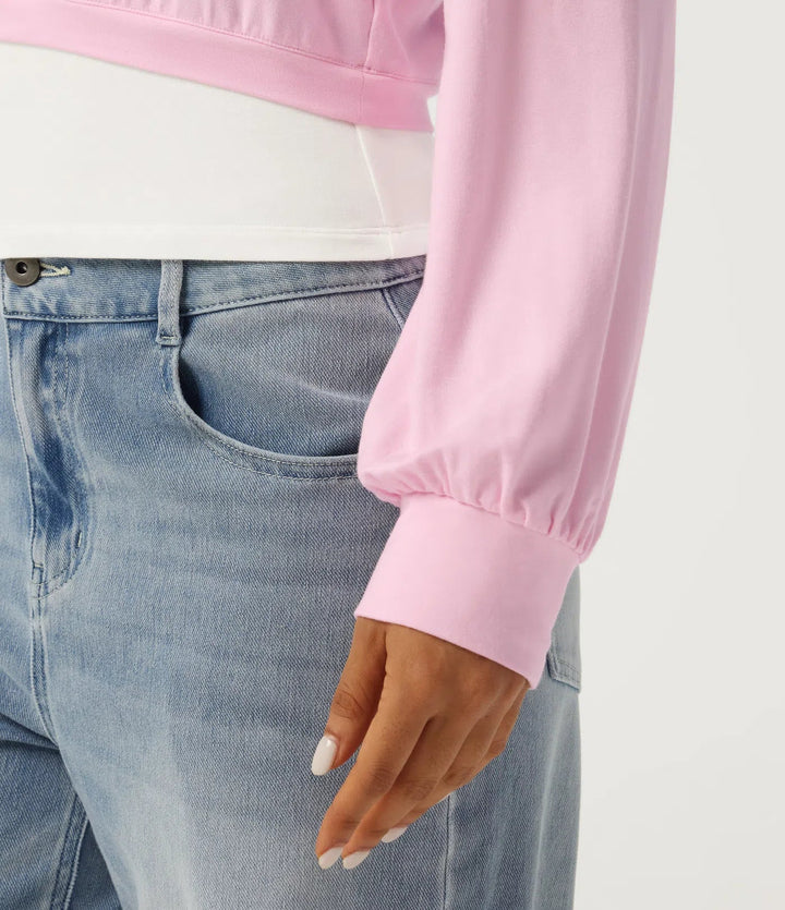 Halter One Shoulder Long Sleeve 2-in-1 Asymmetric Color Block Casual Sweatshirt
