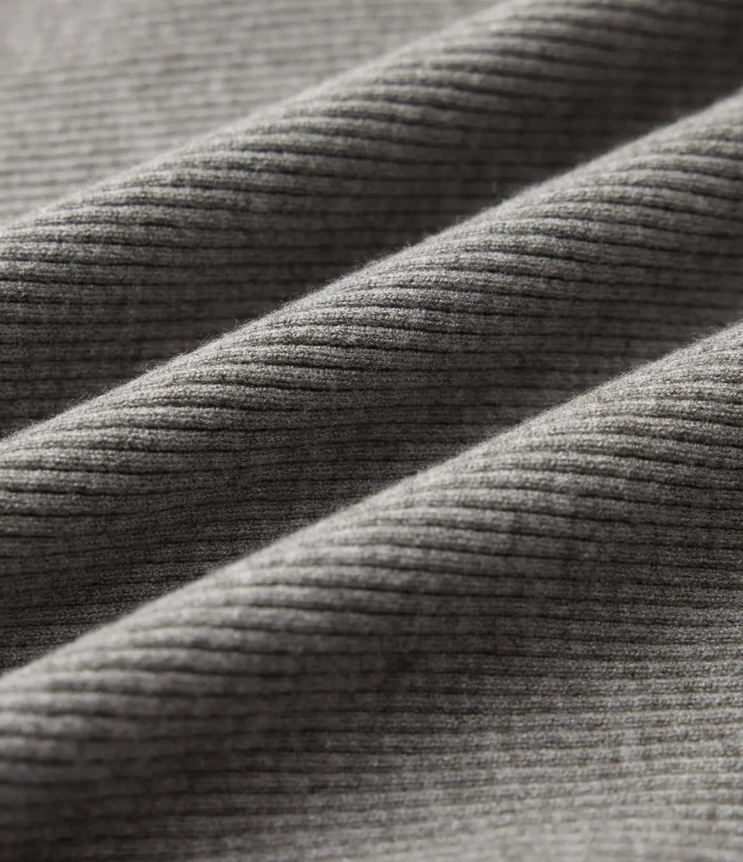 Ribbed Knit Round Neck Half Sleeve Work Jumper