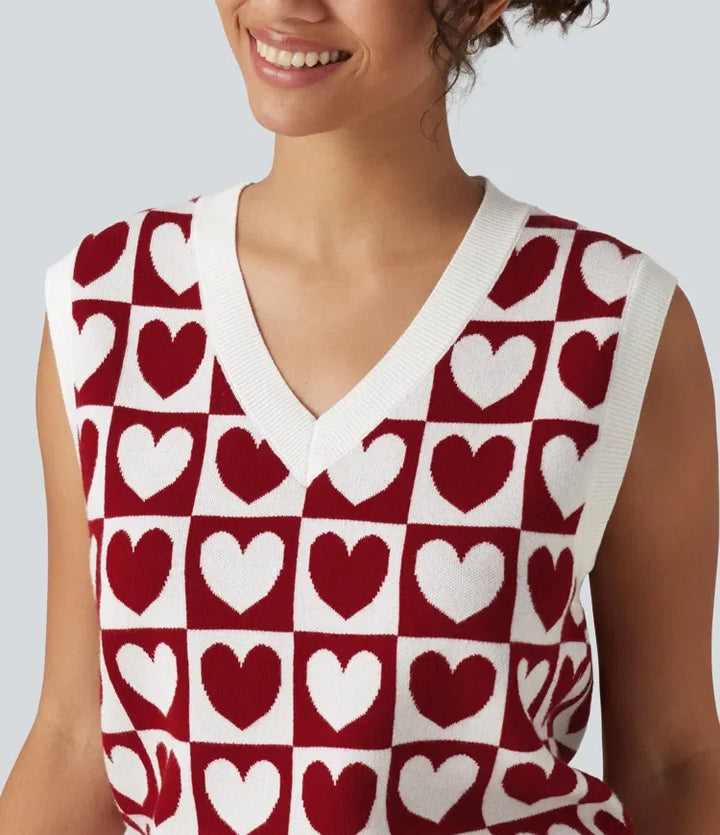V Neck Casual Jumper Vests