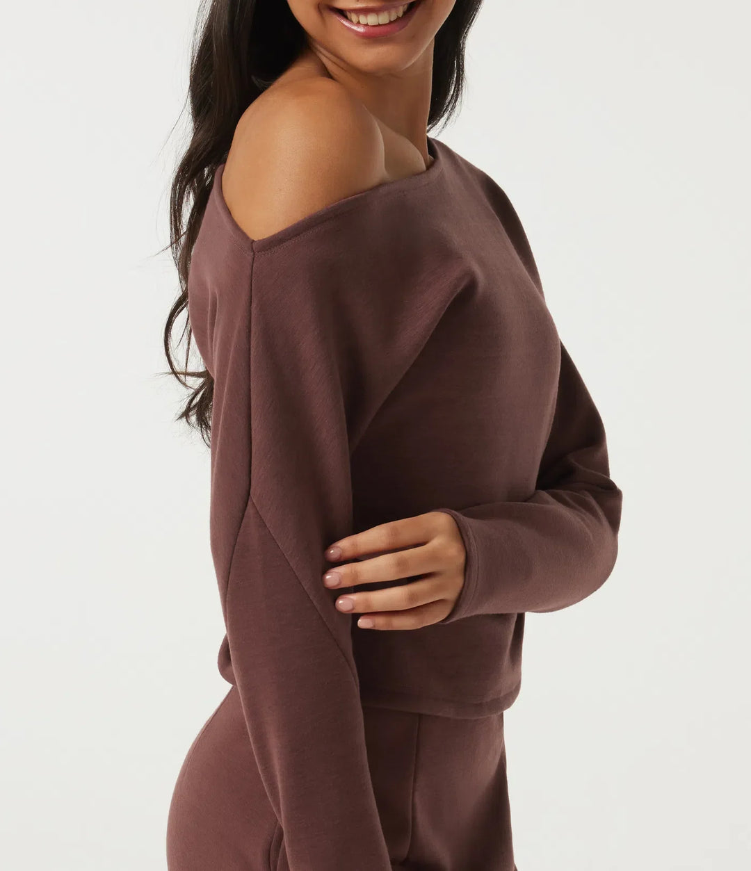 One Shoulder Long Sleeve Casual Sweatshirt