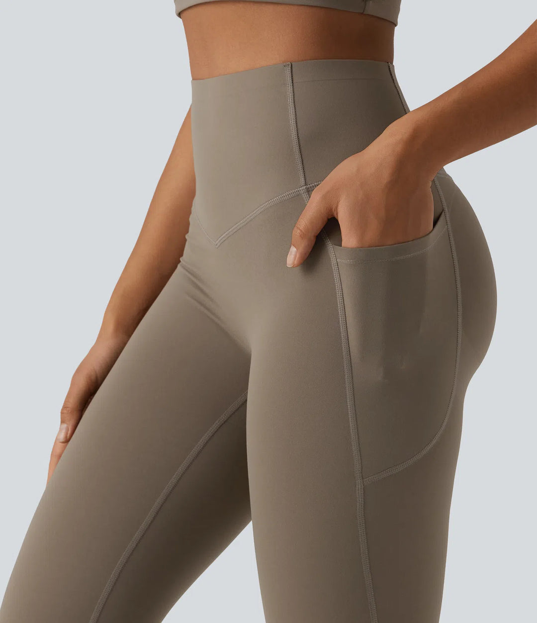 Halara UltraSculpt High Waisted Butt Lifting Tummy Control Bootcut Yoga Leggings with Pockets