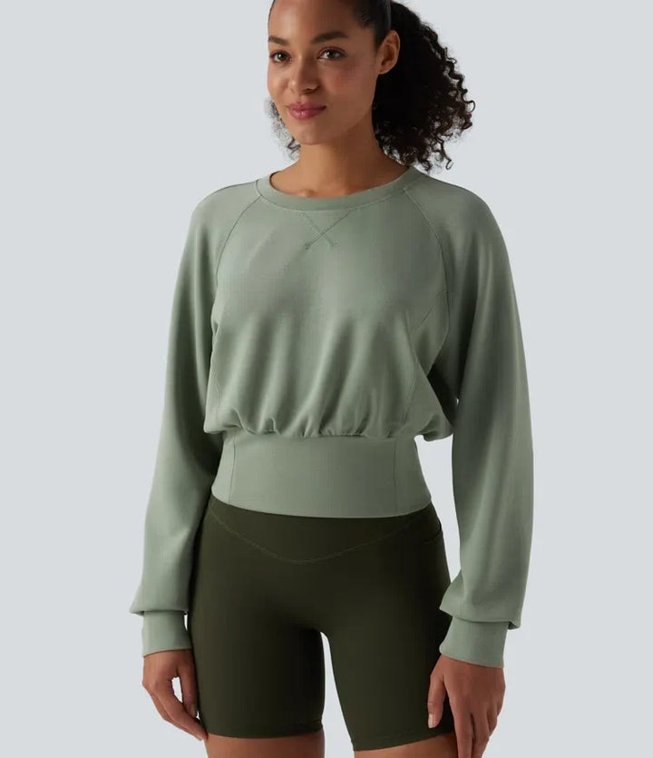 SpacerTek Round Neck Long Sleeve Casual Sweatshirt