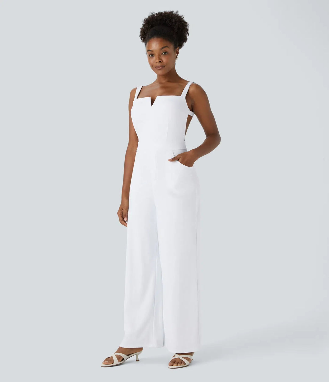 SoftlyZero Airy Tie Pocket InstantCool Jumpsuit