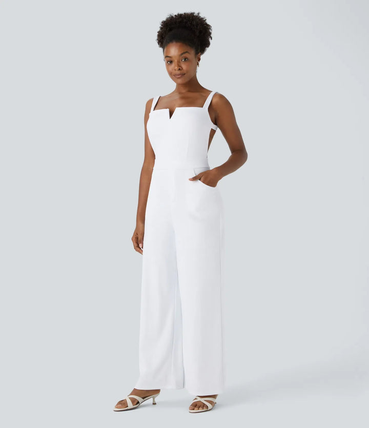 SoftlyZero Airy Tie Pocket InstantCool Jumpsuit