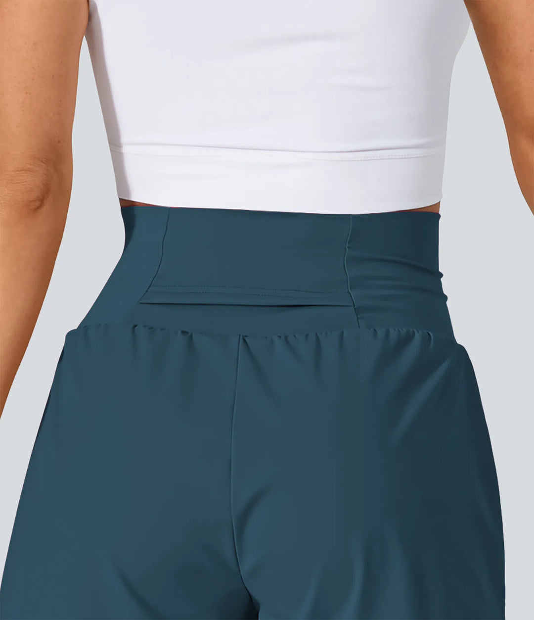 SoftlyZero Airy Super High Waisted 2-in-1 InstantCool Yoga Shorts with Pockets