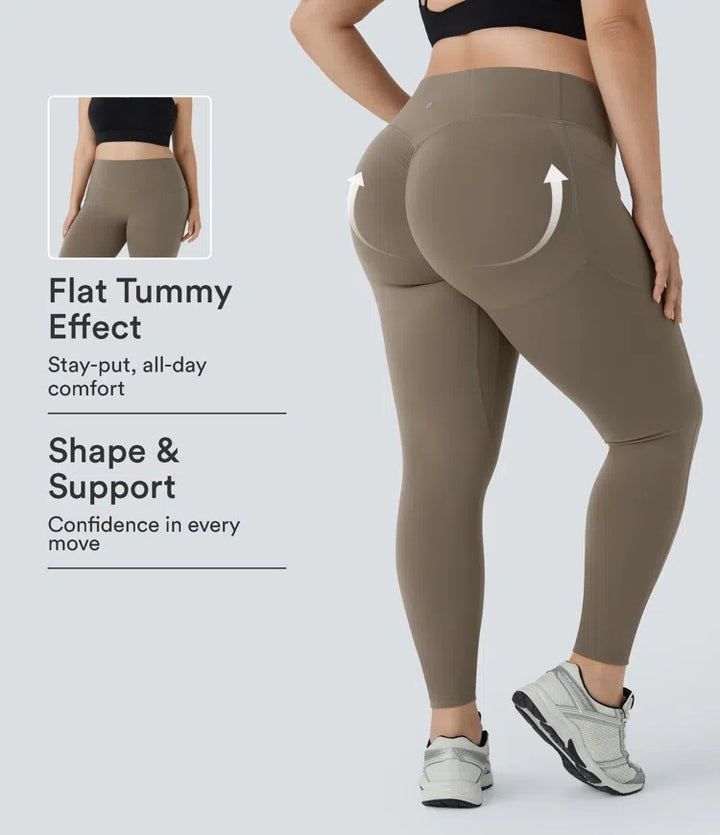 Halara UltraSculpt High Waisted Scrunch Butt Lifting Tummy Control Pocket Shaping Training Plus Size Leggings