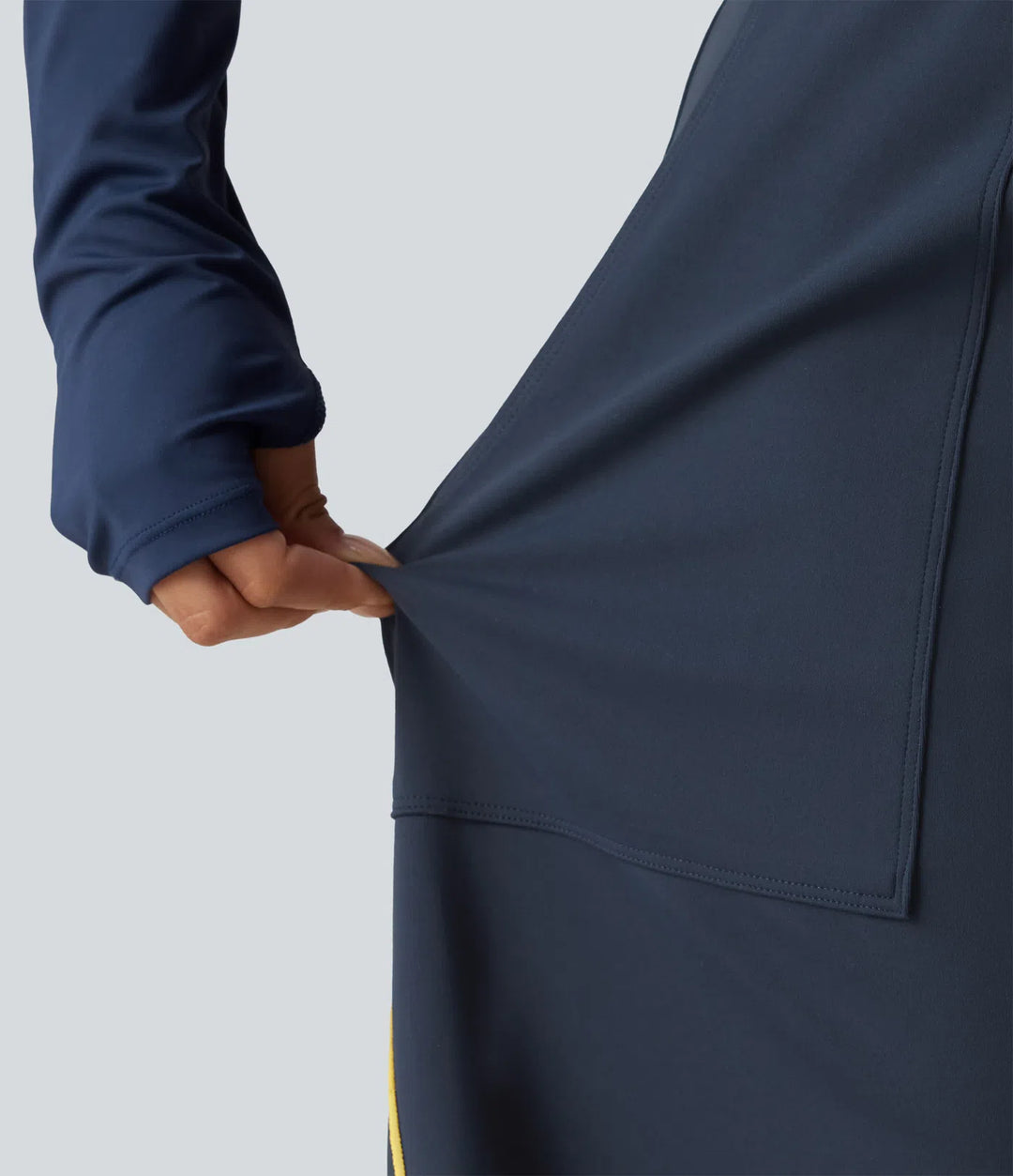 High Waisted colourBlock Side Stripe Barrel Dance Trousers with Pockets