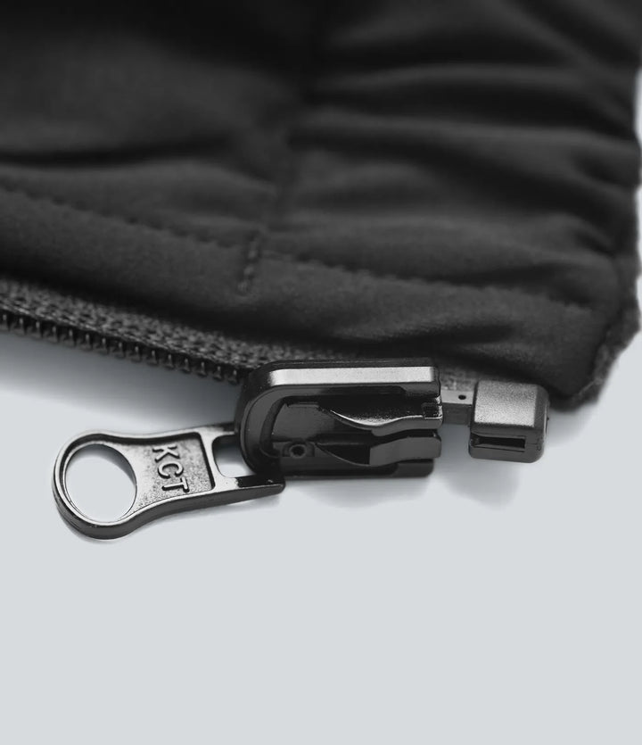 Reversible High Neck Long Sleeve Fleece Hiking Jacket with Pockets (Two Looks in One)