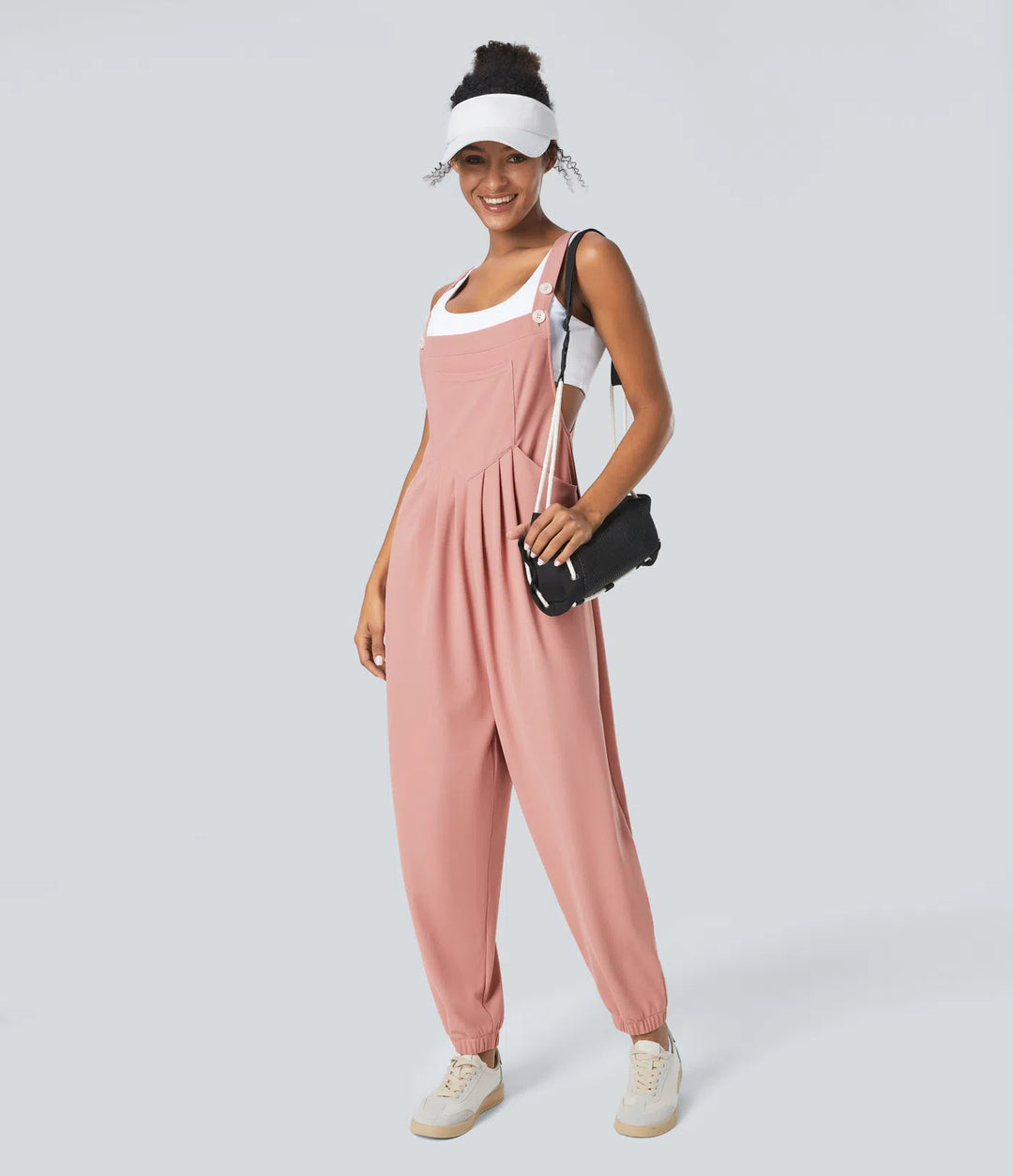 Pockets Waffle Casual Jogger Dungarees