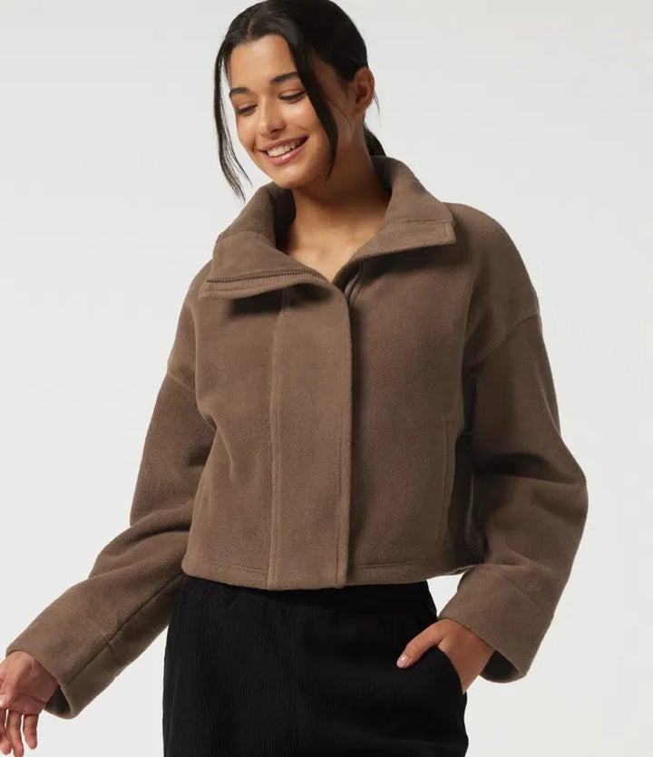 High Neck Long Sleeve Workout Jacket