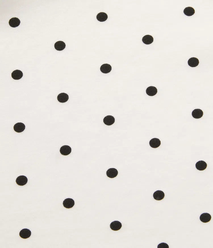 Boat Neck Sleeveless Ruched Polka Dot Casual Mini Dress