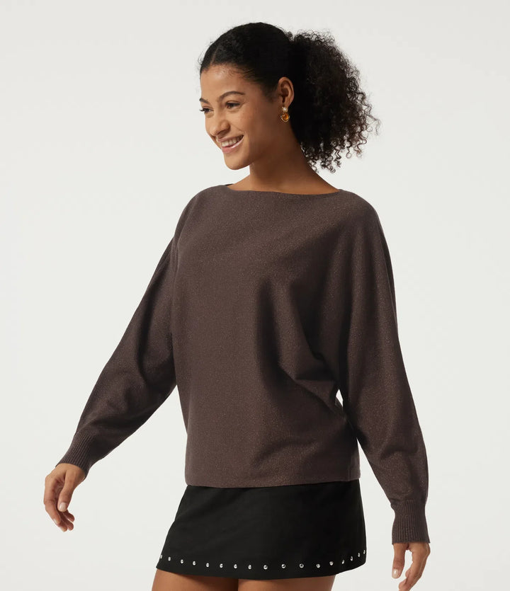 Round Neck Long Sleeve Tie Back Casual Jumper