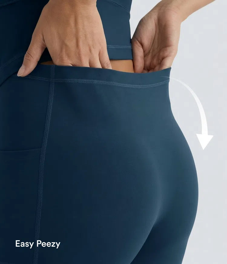 SoftlyZero Airy Backless Twisted Flare Low Support Dance Active Dress-Longer Length-Easy Peezy Edition A-D Cups