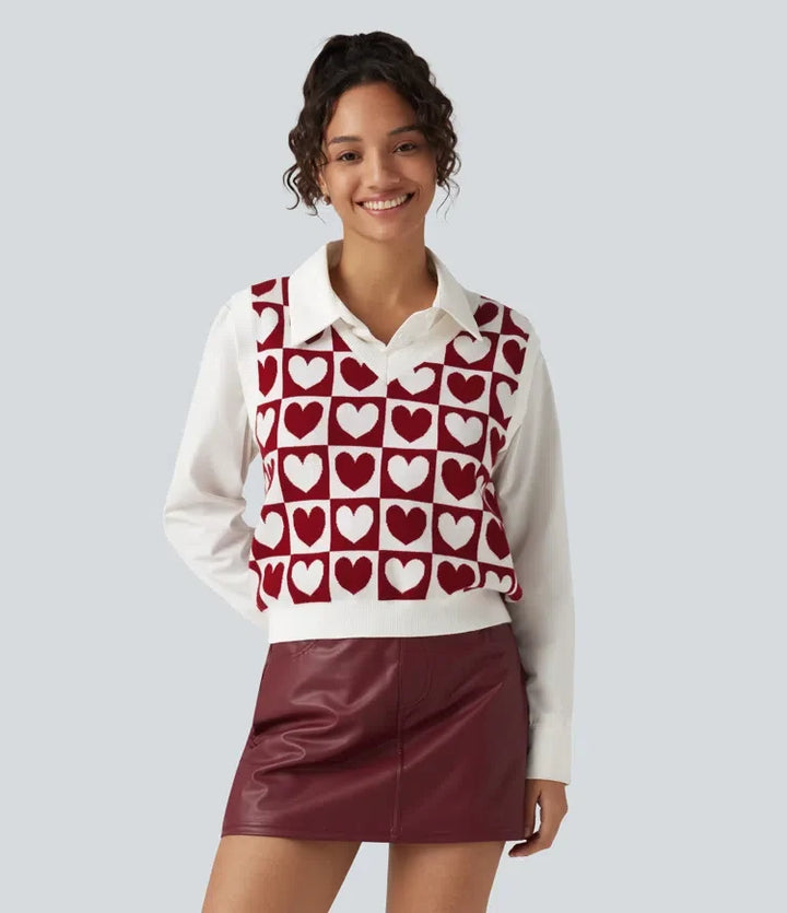 V Neck Casual Jumper Vests