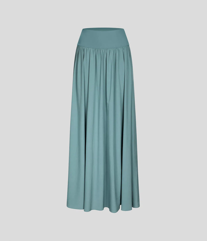 Breezeful High Waisted Split 2-in-1 Flowy Quick Dry Maxi Casual Skort
