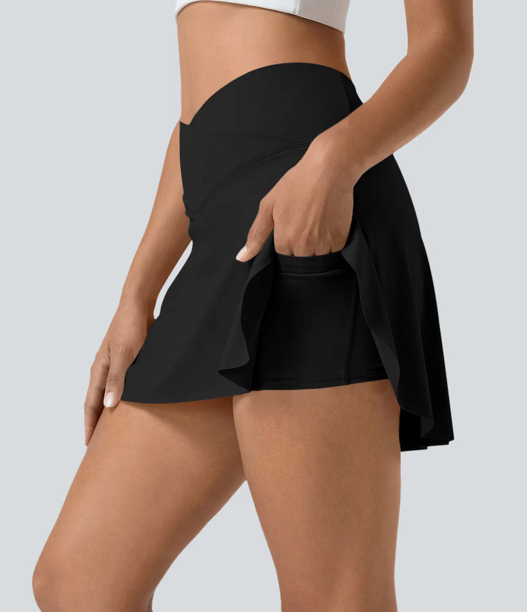 Everyday SoftlyZero Airy Crossover 2-in-1 Side Pocket InstantCool Mini Tennis Skirt-Lucid