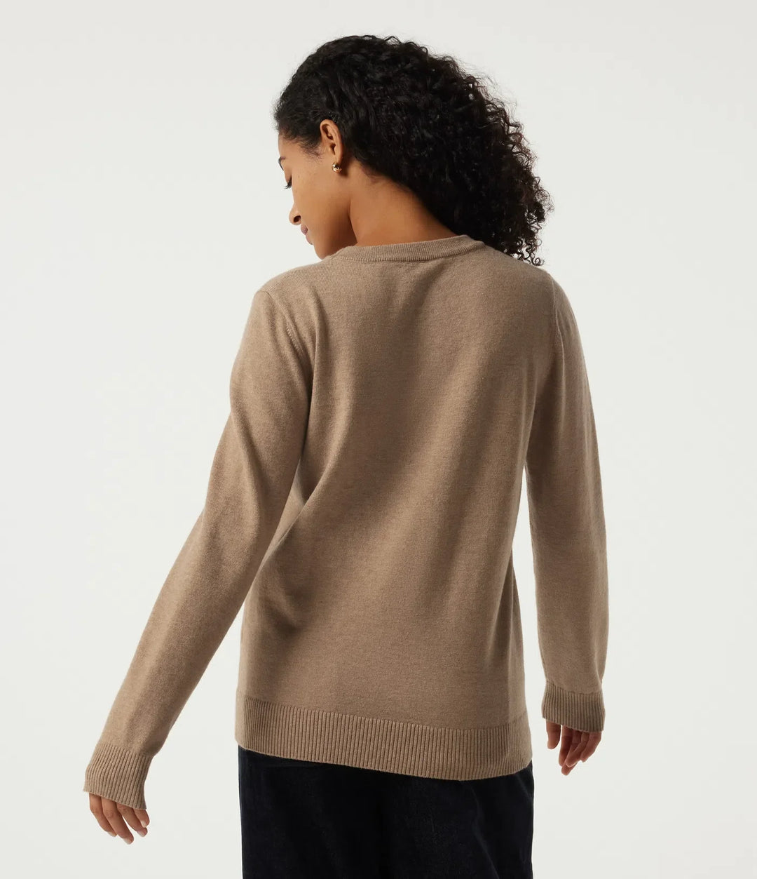 Round Neck Long Sleeve Work Jumper