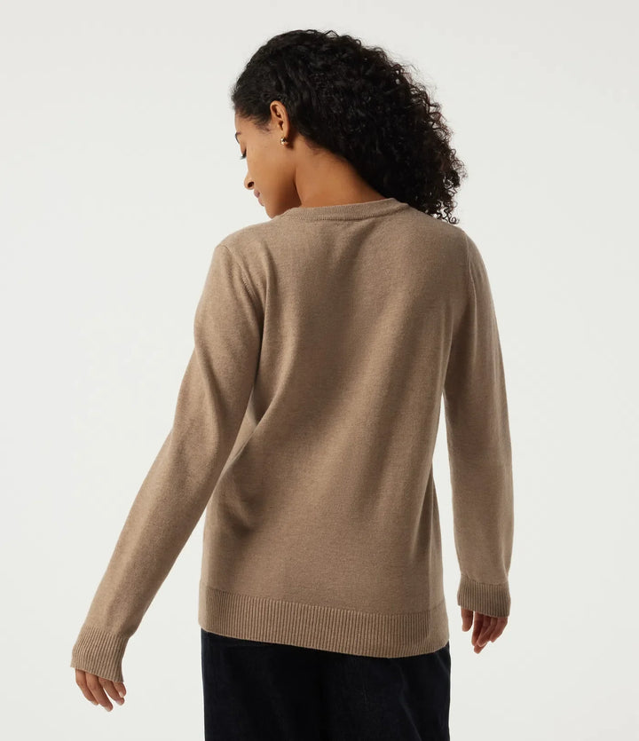 Round Neck Long Sleeve Work Jumper