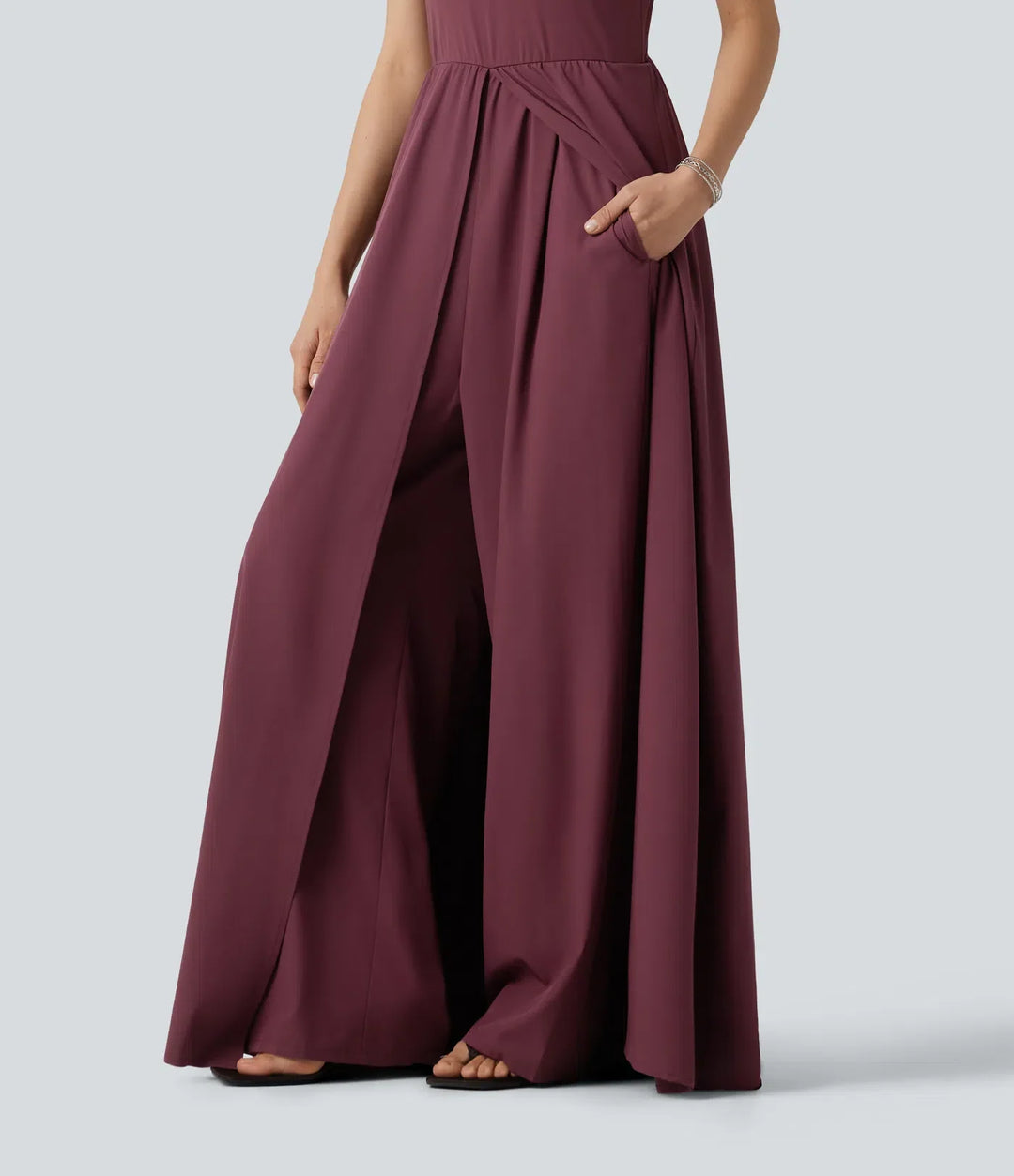 Breezeful Sleeveless Quick Dry Jumpsuit with Pockets-Easy Peezy Edition