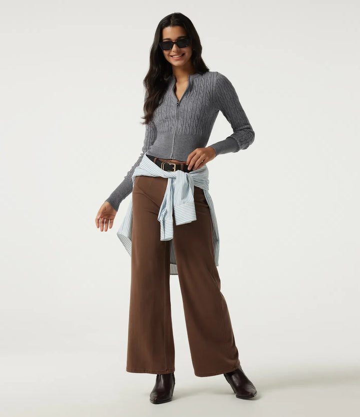Round Neck Long Sleeve Casual Jumper