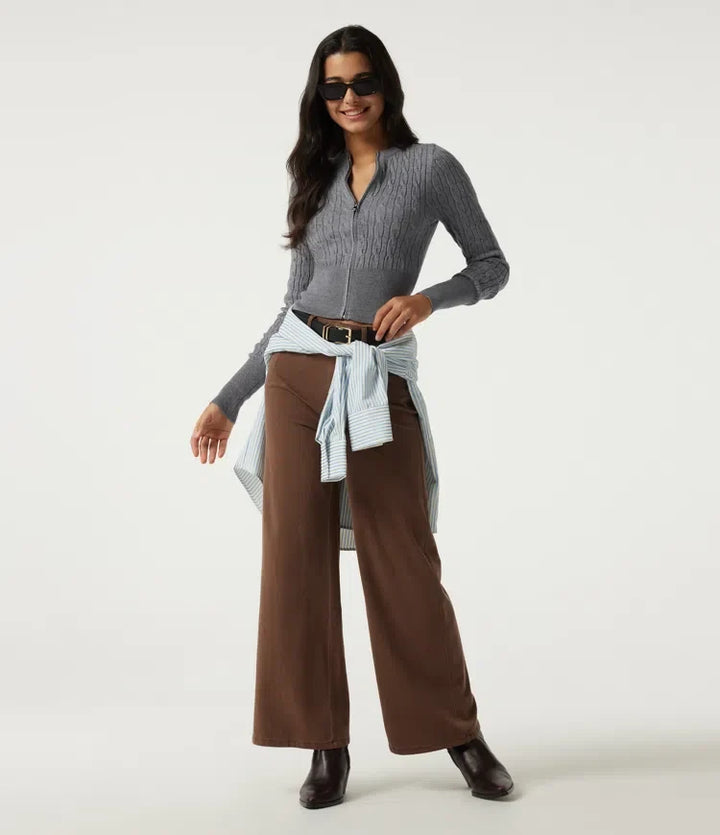 Round Neck Long Sleeve Casual Jumper