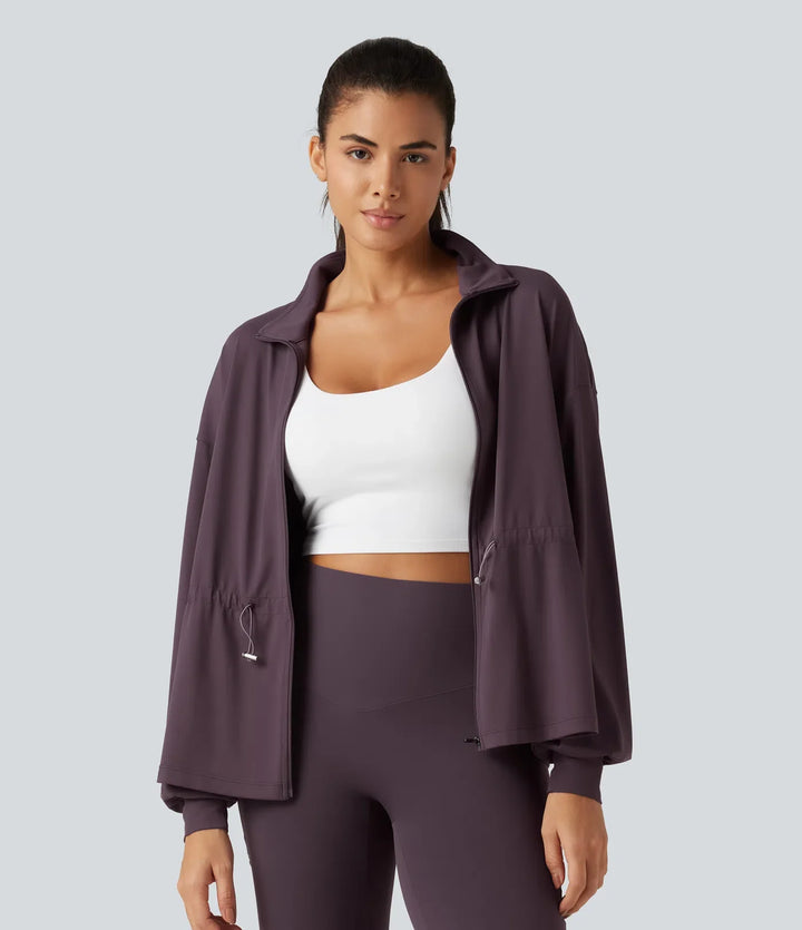 SoftlyZero High Neck Long Sleeve Yoga Jacket
