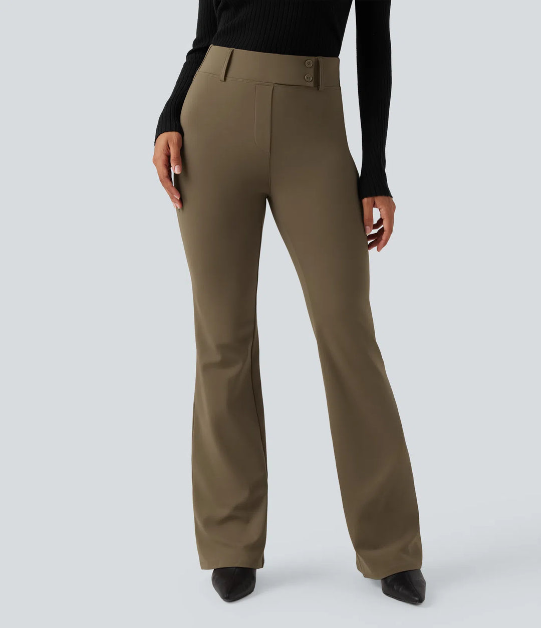 Halara Flex DayStretch High Waisted Flared Work Trousers with Pockets