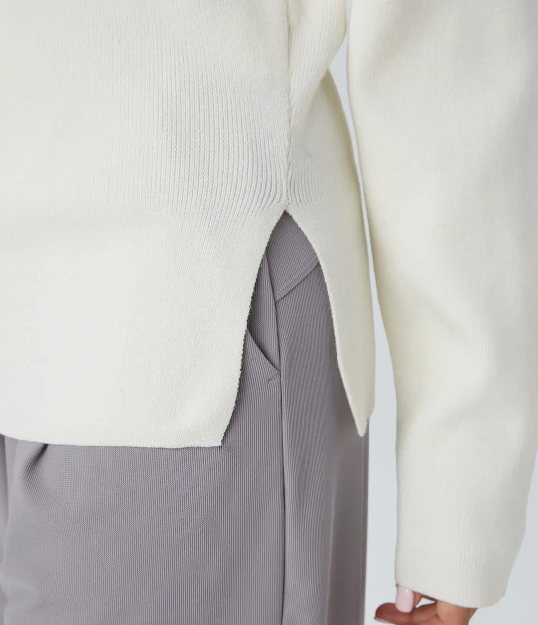 Off Shoulder Long Sleeve Work Jumper