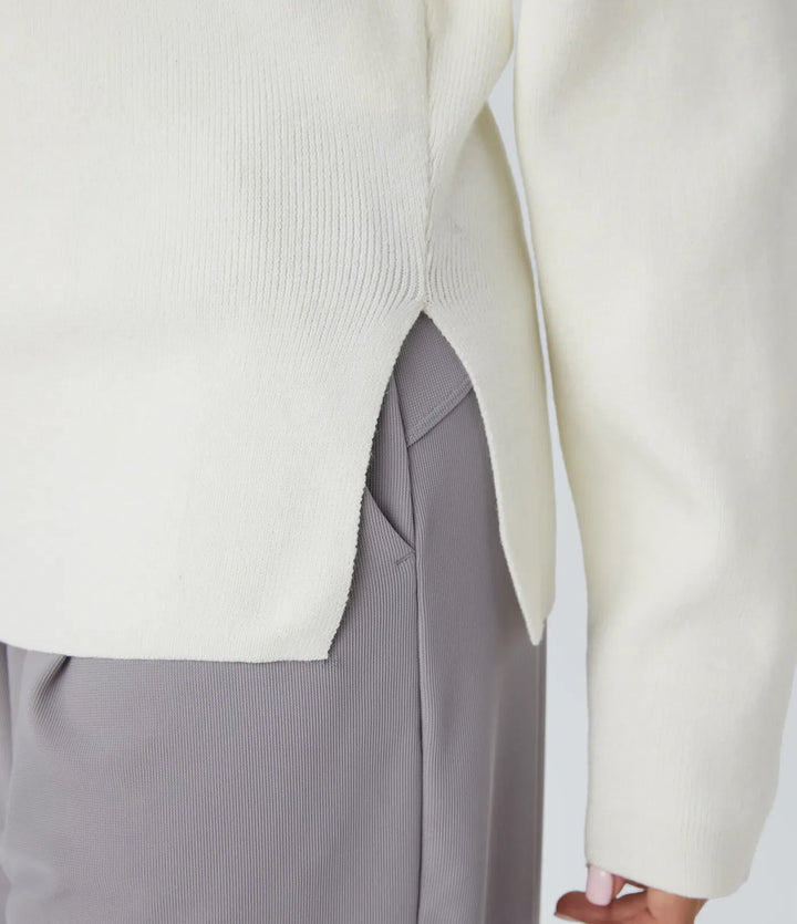 Off Shoulder Long Sleeve Work Jumper