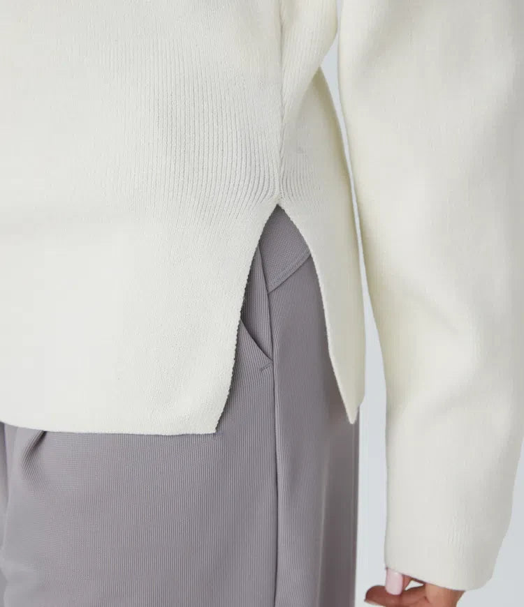 Off Shoulder Long Sleeve Work Jumper