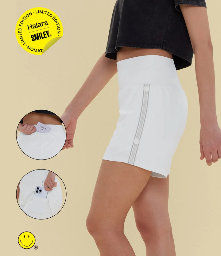 Halara X Smiley® SoftlyZero Airy Super High Waisted 2-in-1 InstantCool Yoga Shorts 5&